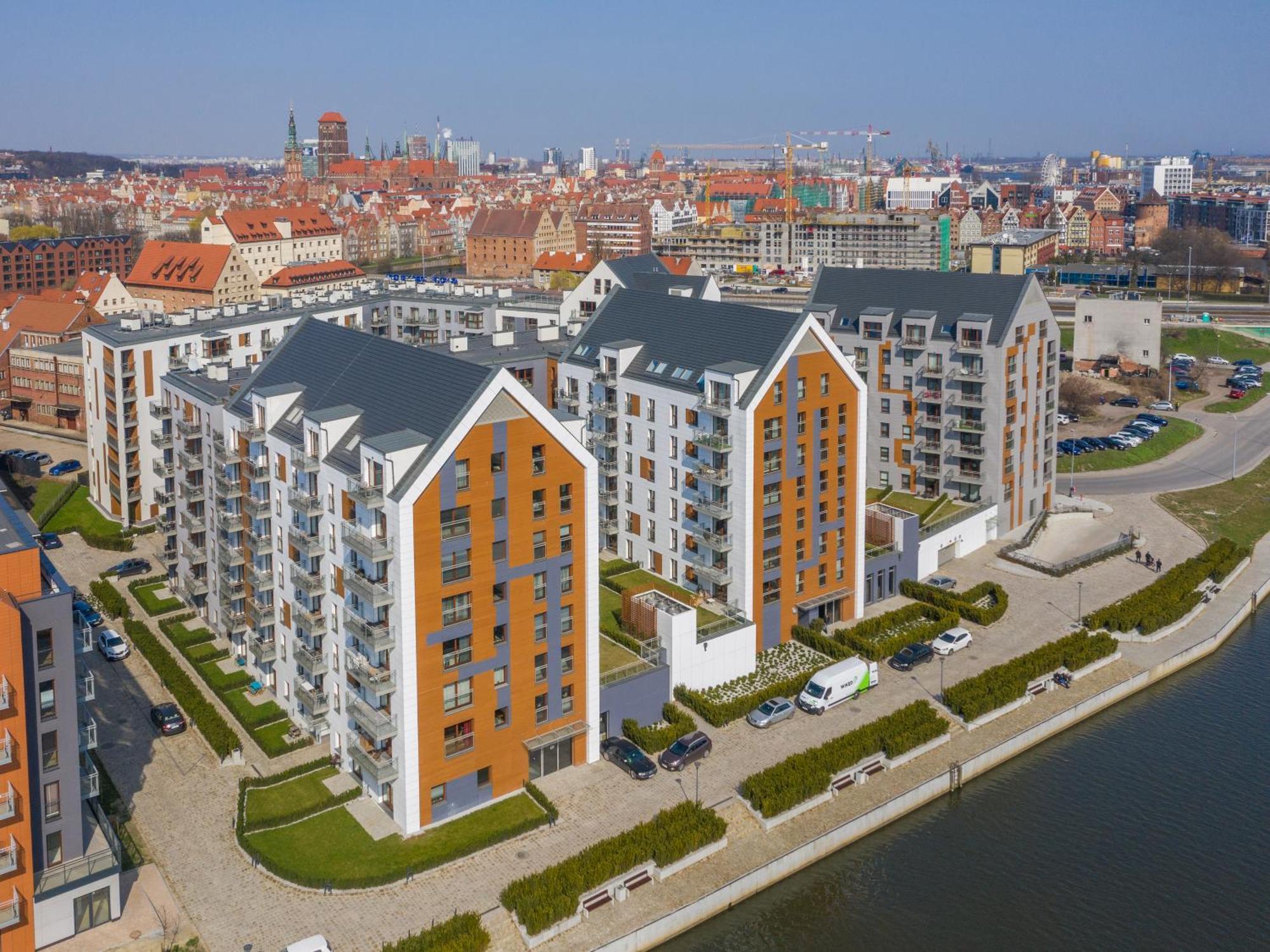 City Center - Riverside By Apartmore Gdansk Bagian luar foto